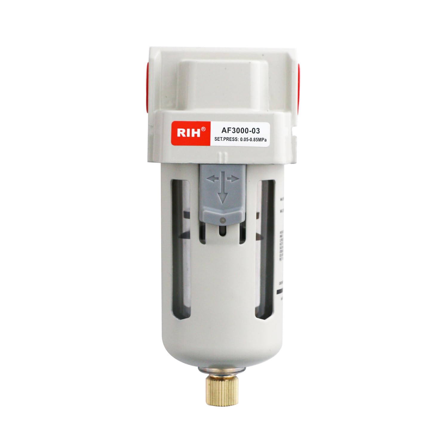 Rih 3/8'' Npt Air Dryer For Compressor, Air Compressor Water Separator,Air Compressor Filter,Af3000-03 Manual Drain,5 Micron Bra