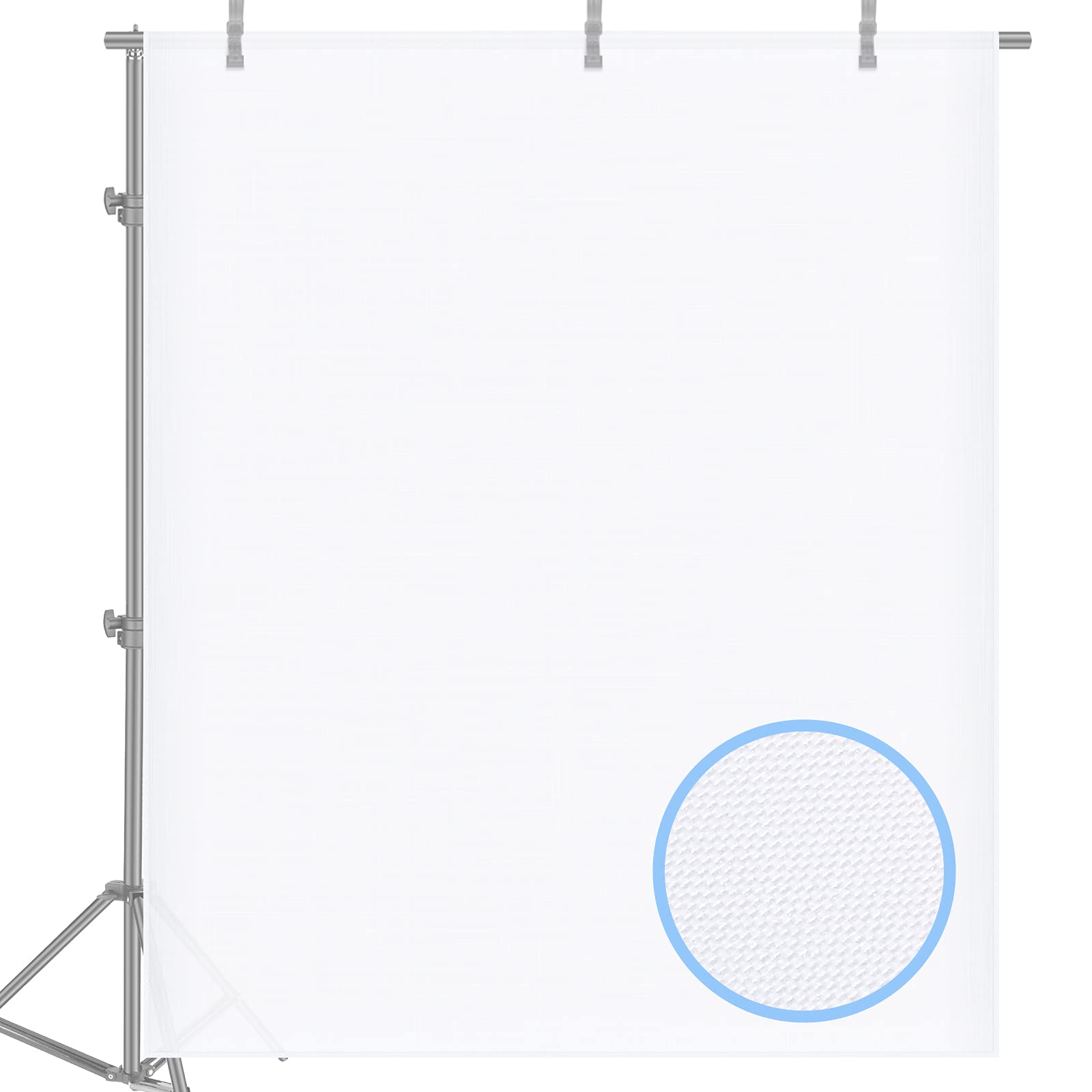 Neewer 2 Yard X 60 Inch/1.8M X 1.5M Polyester White Seamless Diffusion Fabric For Photography Softbox,Light Tent And Lighting Li