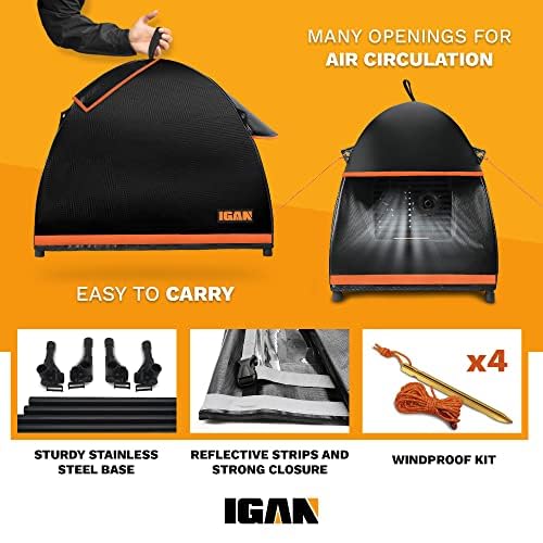 Igan Small Inverter Generator Tent Cover While Running, Compatible For Honda And Most 1000~2300 Watts Generators, Portable Outdo