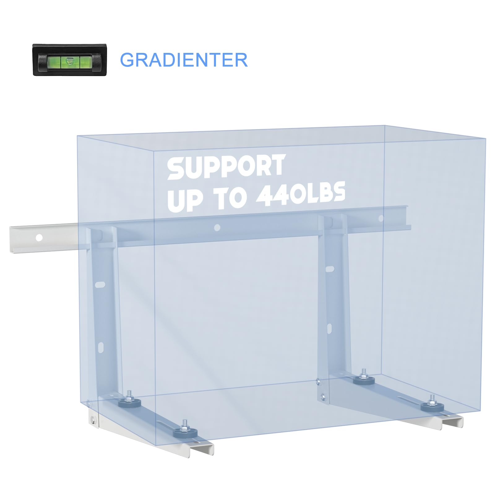 Mini Split Wall Mounting Bracket For 9000 36000Btu Ductless Air Conditioner Outdoor Universal Heat Pump System Support Up To 330