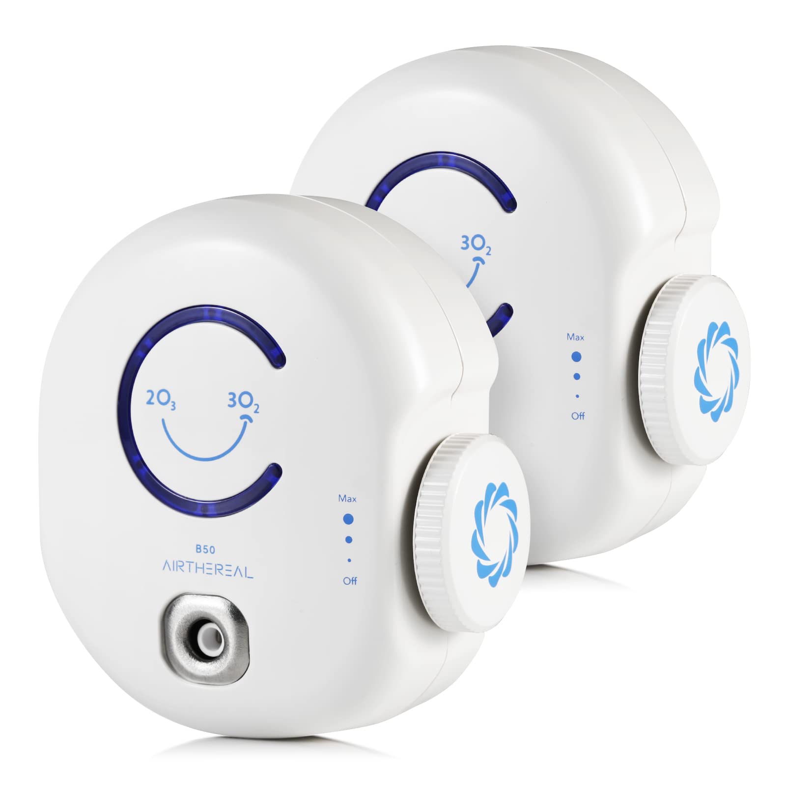 Airthereal B50 Mini Ozone Generator Air Purifier  Removes Odors And Sterilizes Air In Small Spaces Up To 320 Sq Ft   Plug In Min