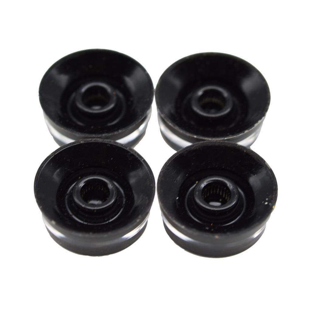 Dopro 4Pcs Usa(Imperial) Lp Guitar Speed Dial Knobs 24 Fine Splines Control Knobs For Usa Les Paul/Cts Pots Black