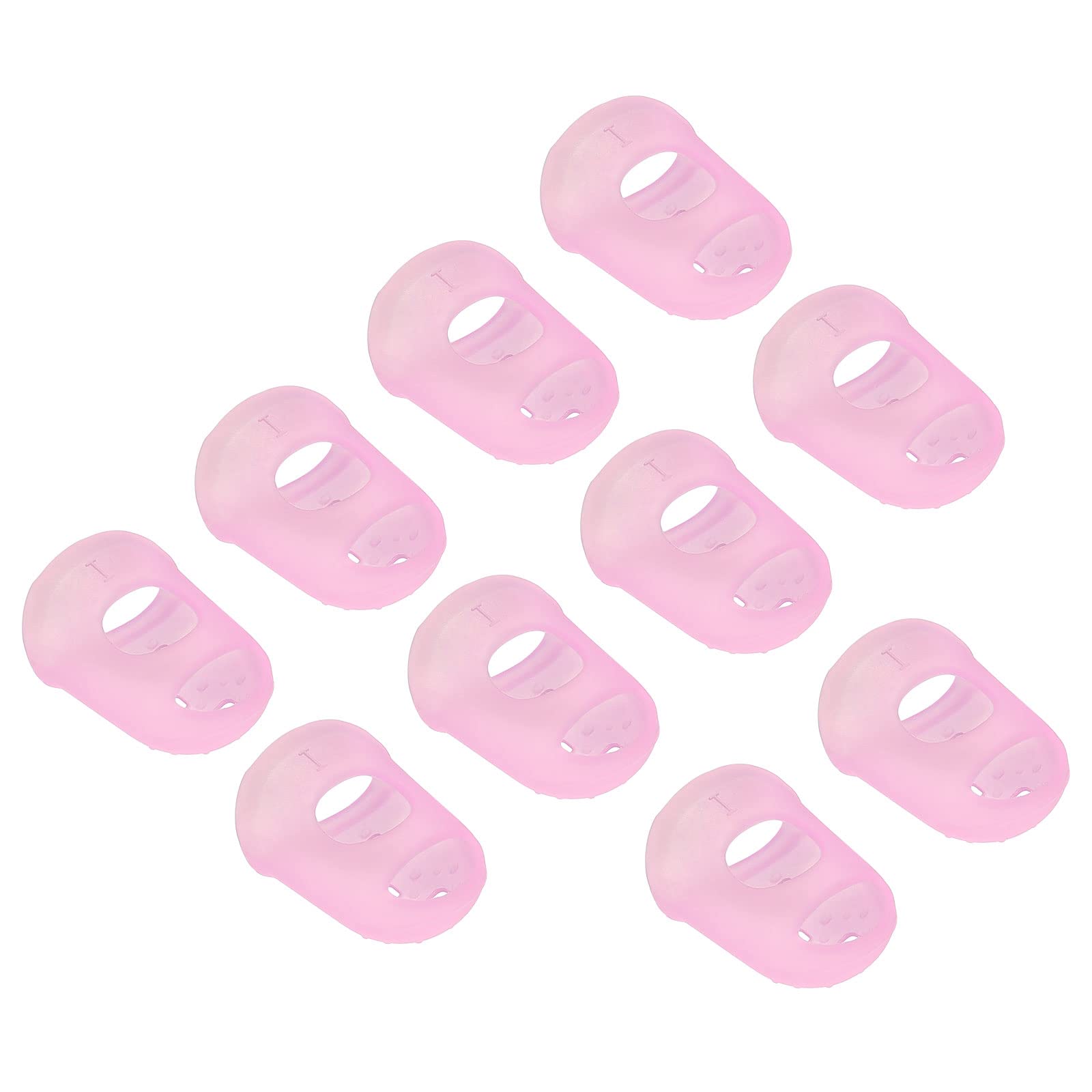 Patikil Finger Tips Anti Slip Fingertip Protector, 20 Pack 25Mm Silicone Finger Guard For Paper Sorting Sewing Guitar Playing, P