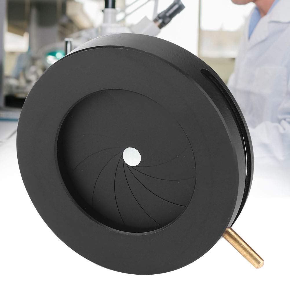 Microscope Lens Adapters, Iris Diaphragm Microscope Iris Adapter Aperture Adjustable Lens Optical Diaphragm For Laboratory Micro