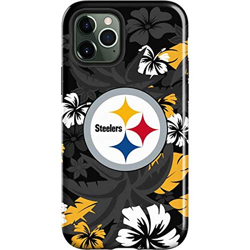 Skinit Impact Phone Case Compatible With Iphone 12 Pro   Officially Licensed Nfl Pittsburgh Steelers Tropical Print Design