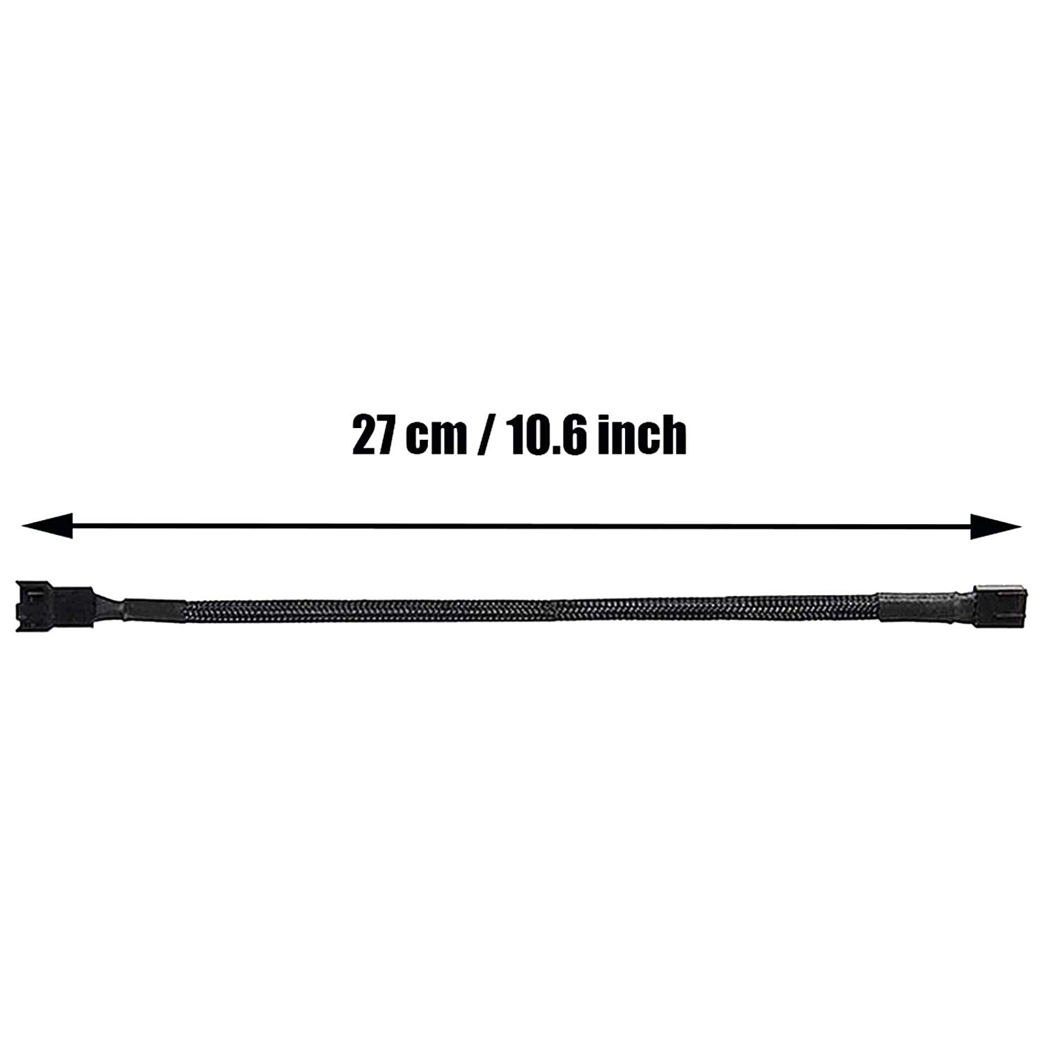 Gebildet 6Pcs 4 Pin 26Cm Pwm Fan Extension Power Cable Connector Case Male To Female For Computer