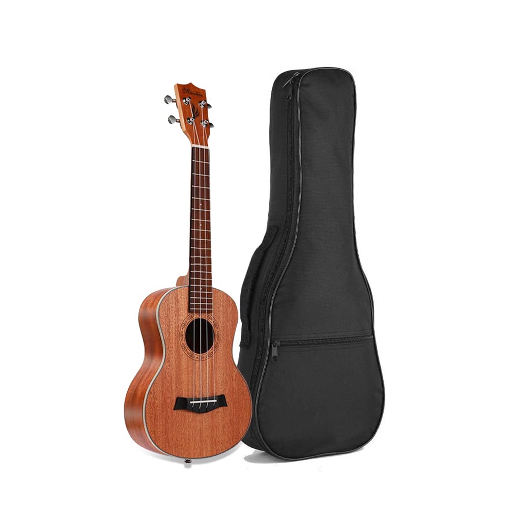 Mdvora Ukulele Case, Black Ukulele Bag For 21 23 26 Inch Ukulele, Waterproof Durable Ukulele Padded Bag With Adjustable Straps F