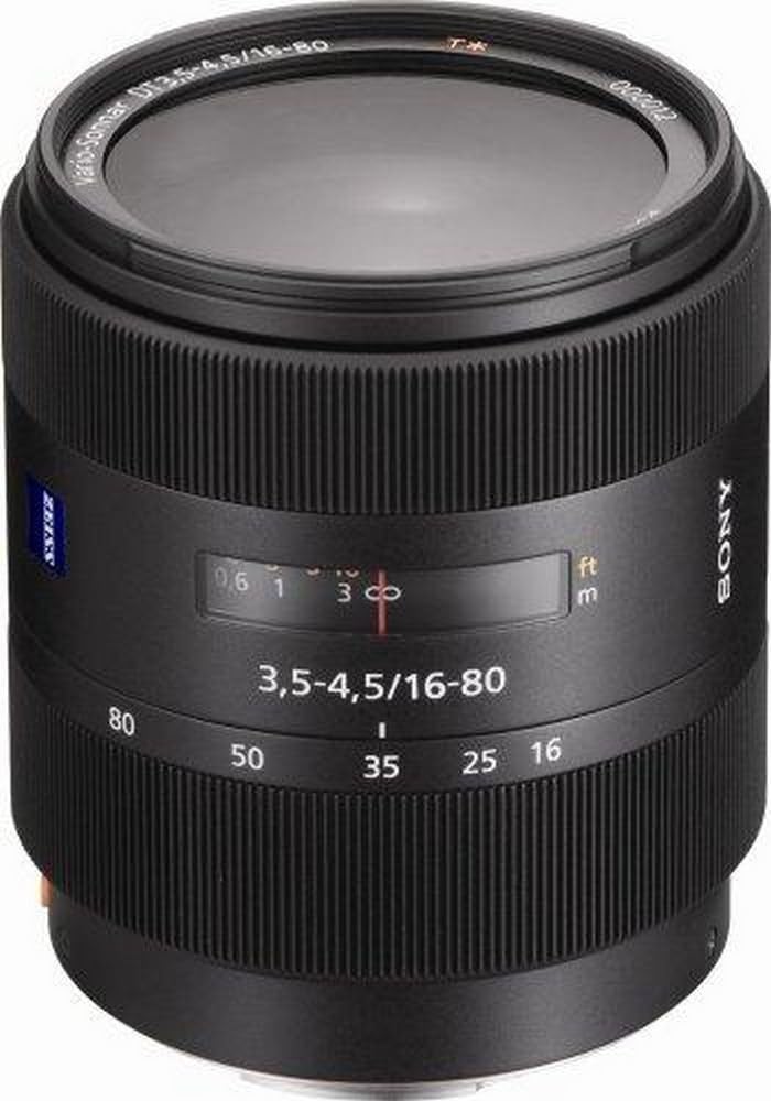 Sony 16 80mm f/3.5 4.5 Carl Zeiss Vario Sonnar T DT Zoom Lens for Sony Alpha Digital SLR Camera