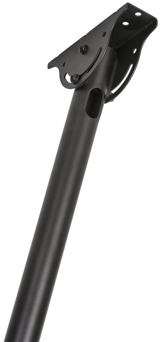 Displays2Go Slc3770Lbk Ceiling Mount For Tv Monitors 37 To 70 Inch, Swiveling & Tilts, Telescoping, Black Steel