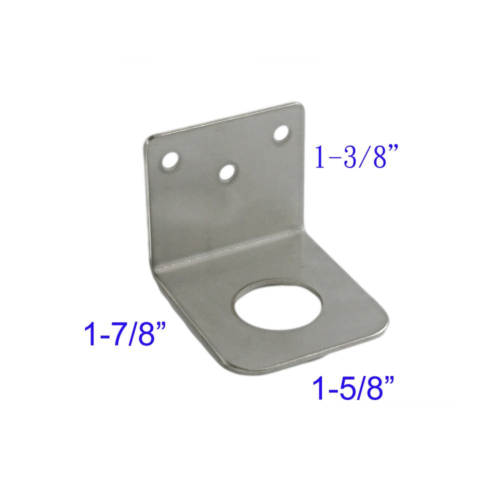 Nmo L Bracket 3/4 Inches Hole Stainless Steel For Uhf Vhf Coax Nmo Antenna Mount (1 Pc)