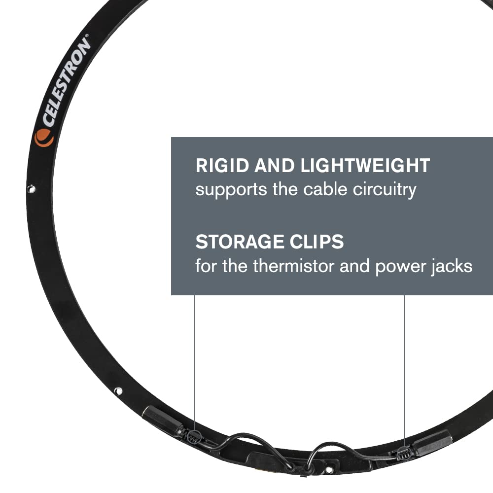 Celestron   Dew Heater Ring   Aluminum Dew Prevention   Compatible 14    Schmidt Cassegrain, Edgehd, Rasa Telescope Black