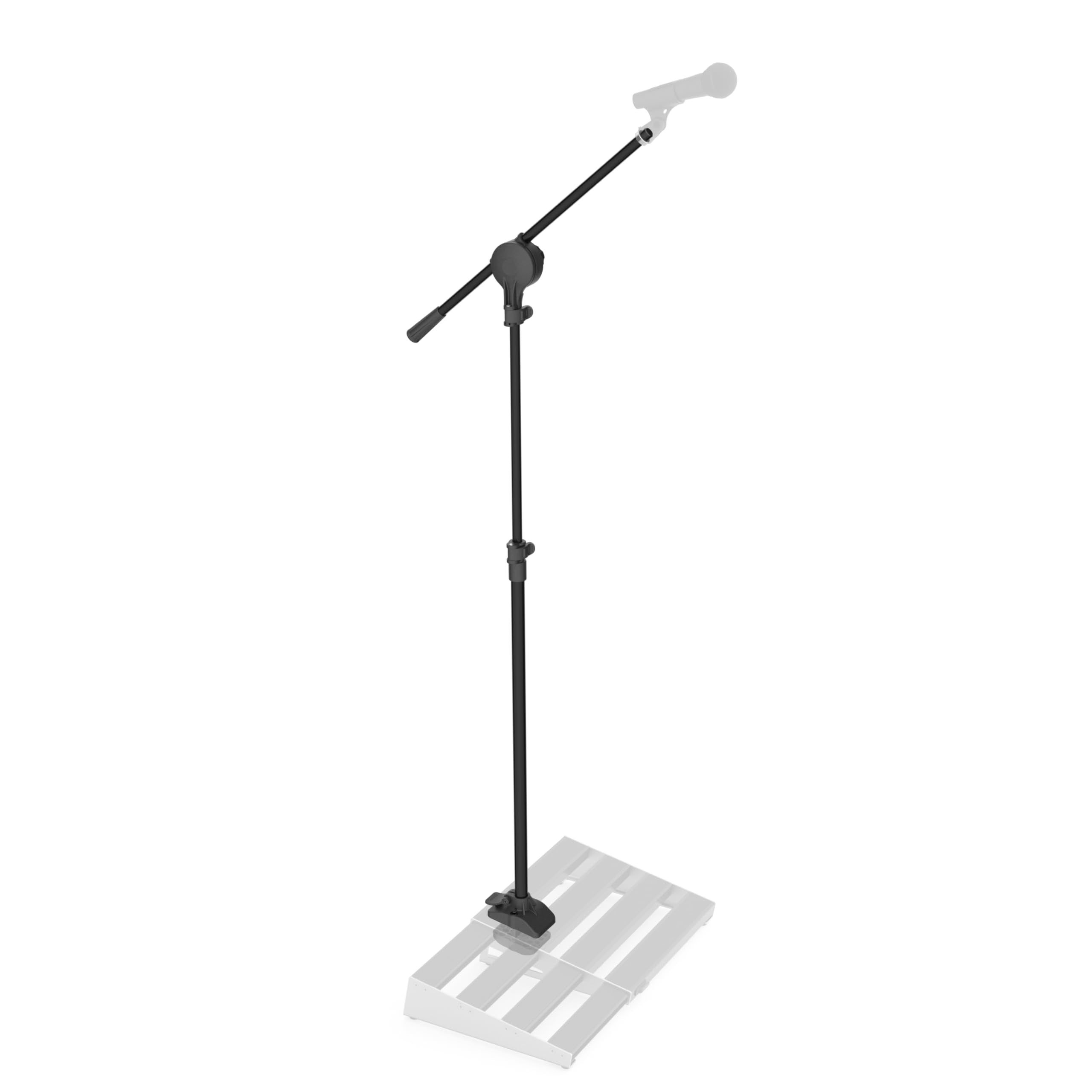 D'Addario Xpnd Pedalboard Mic Stand   Guitar Pedalboard Accessories   Works With Xpnd 2 And Most 2 Row, Rail Style Pedalboards