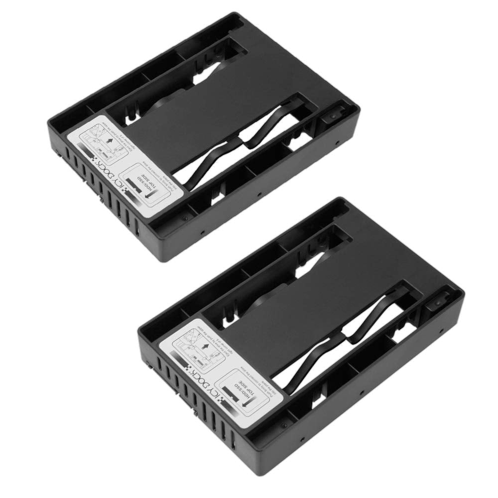 ICY DOCK AC MB882SP1S3B Dual 2.5 to 3.5 HDD SSD Converter Mounting Kit BK