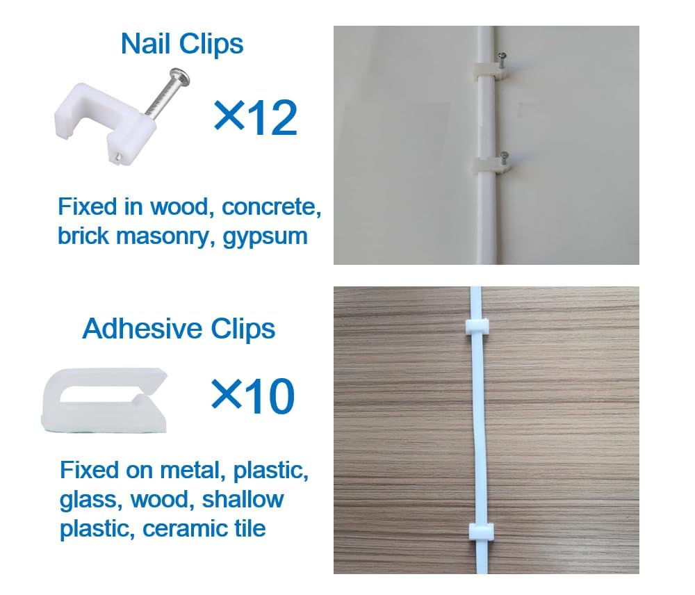 20Ft Power Cord With Adapter For Ring Camera, Ring Spotlight Cam Plus/Pro/Battery, Ring Stick Up Cam Battery, Simplisafe, Eufy,