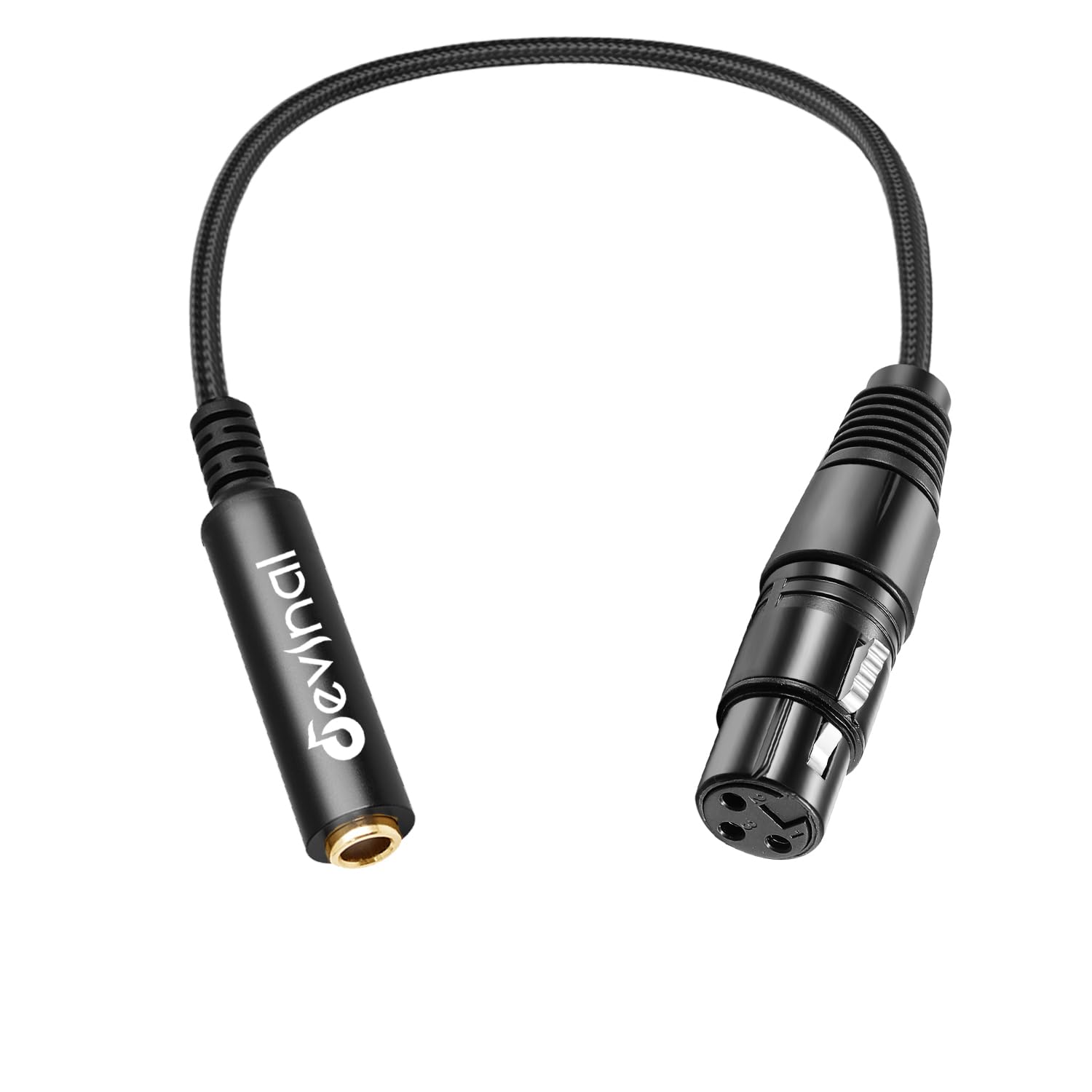 Devinal Xlr Female To 1/4 '' Female Cable, 3 Pin Xlr Female To 6.35Mm Socket Audio Cord, Xlr Jack To Ts/Trs Quarter Inch Adapter