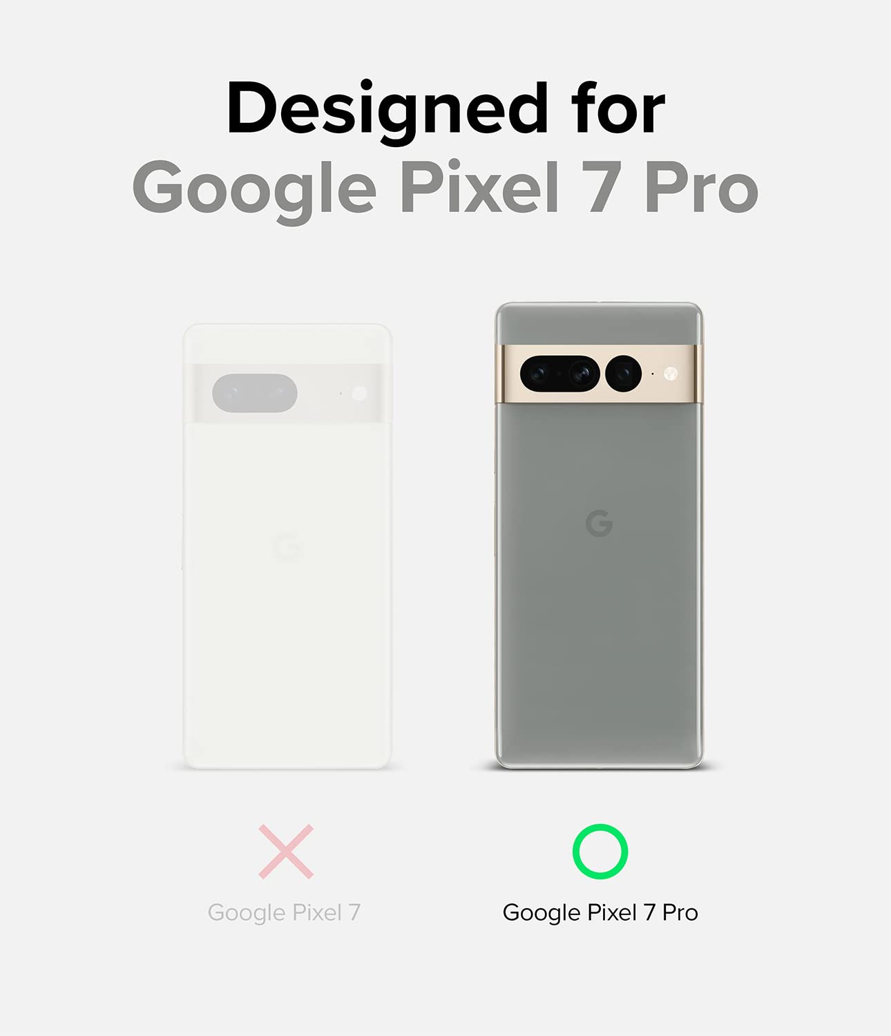 Ringke Fusion [Minimalist Fit] Compatible With Google Pixel 7 Pro Case 5G, Transparent Elegant Look Minimal Bulk Cover For Women