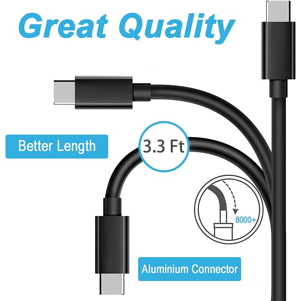 Charger For Samsung Tv Remote, Replacement Samsung Cell Remote Usb C Charging Cable Wall Charger, Samsung Remote Charger Samsung Smart Tv Remote Charging Cord Samsung Remote Charger (3.3Ft)
