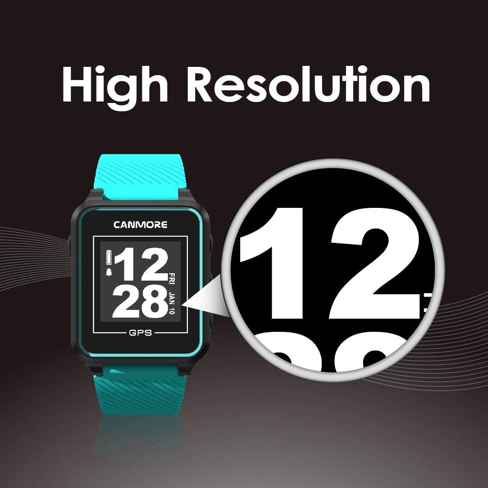 Canmore Tw353 Golf Gps Watch For Men And Women, High Contrast Lcd Display, Free Update Over 41,000 Preloaded Courses Worldwide,