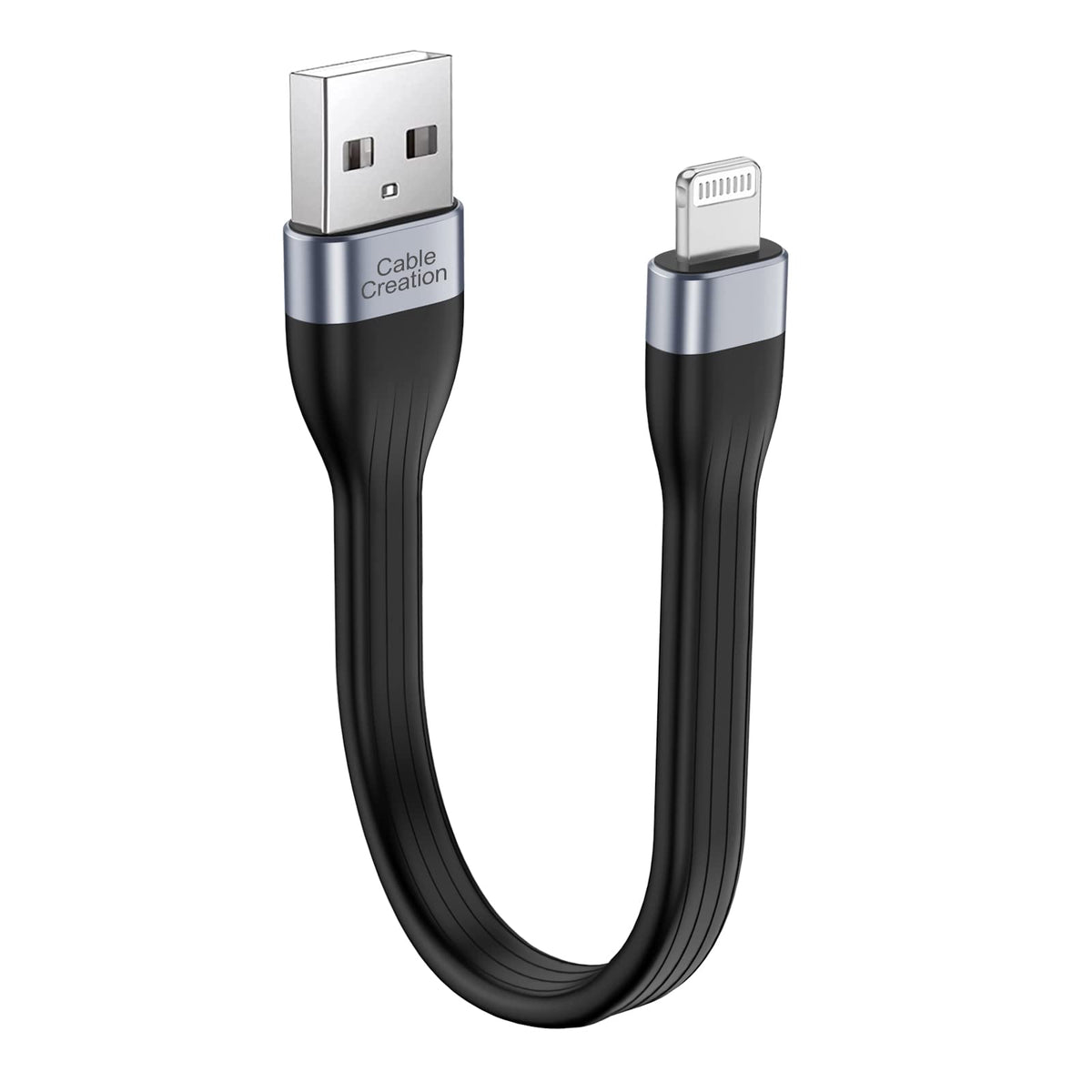 Cablecreation [Mfi Certified Short Iphone Charger Cable 0.5Ft, Usb To Lightning Data Sync Cord, Compatible With Iphone 14/14 Pro