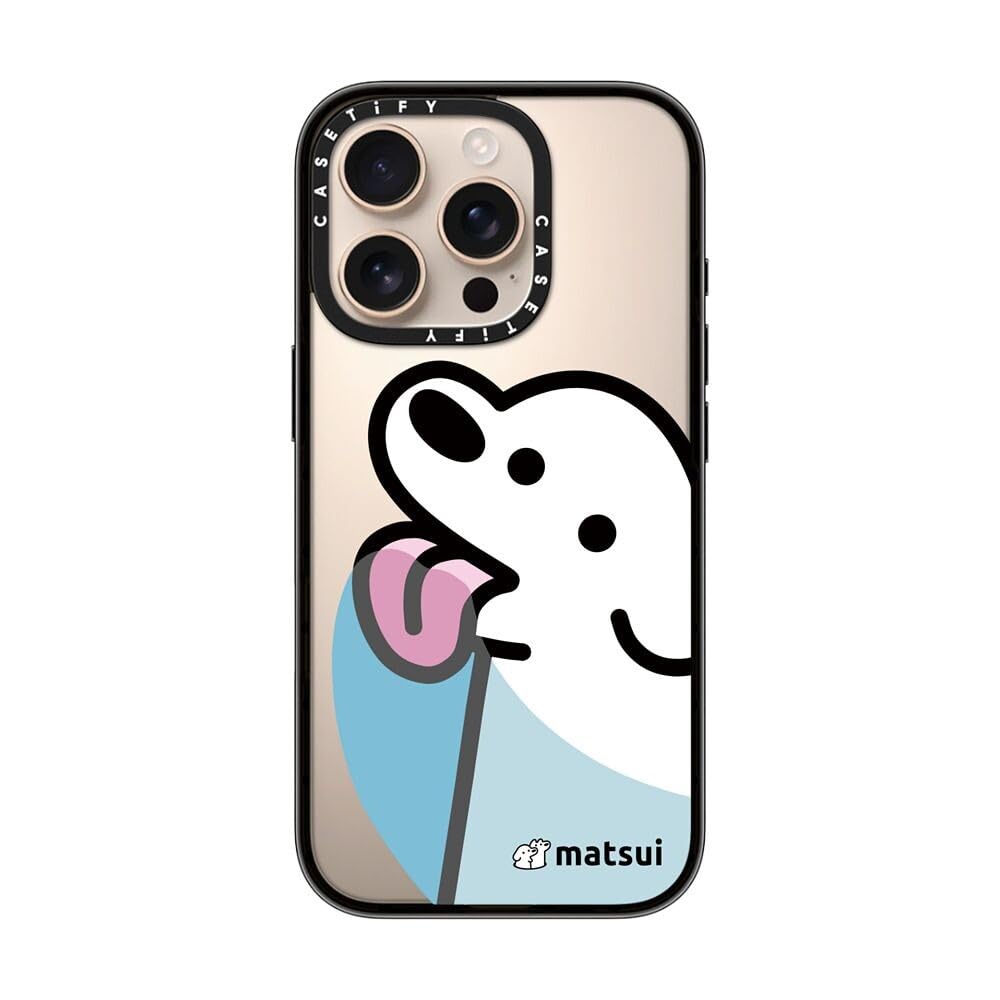 Casetify Compact Case For Iphone 16 Pro [Lightweight / 4 Ft. 2X Military Grade Drop Protection/Slim]   Lick   Clear Black