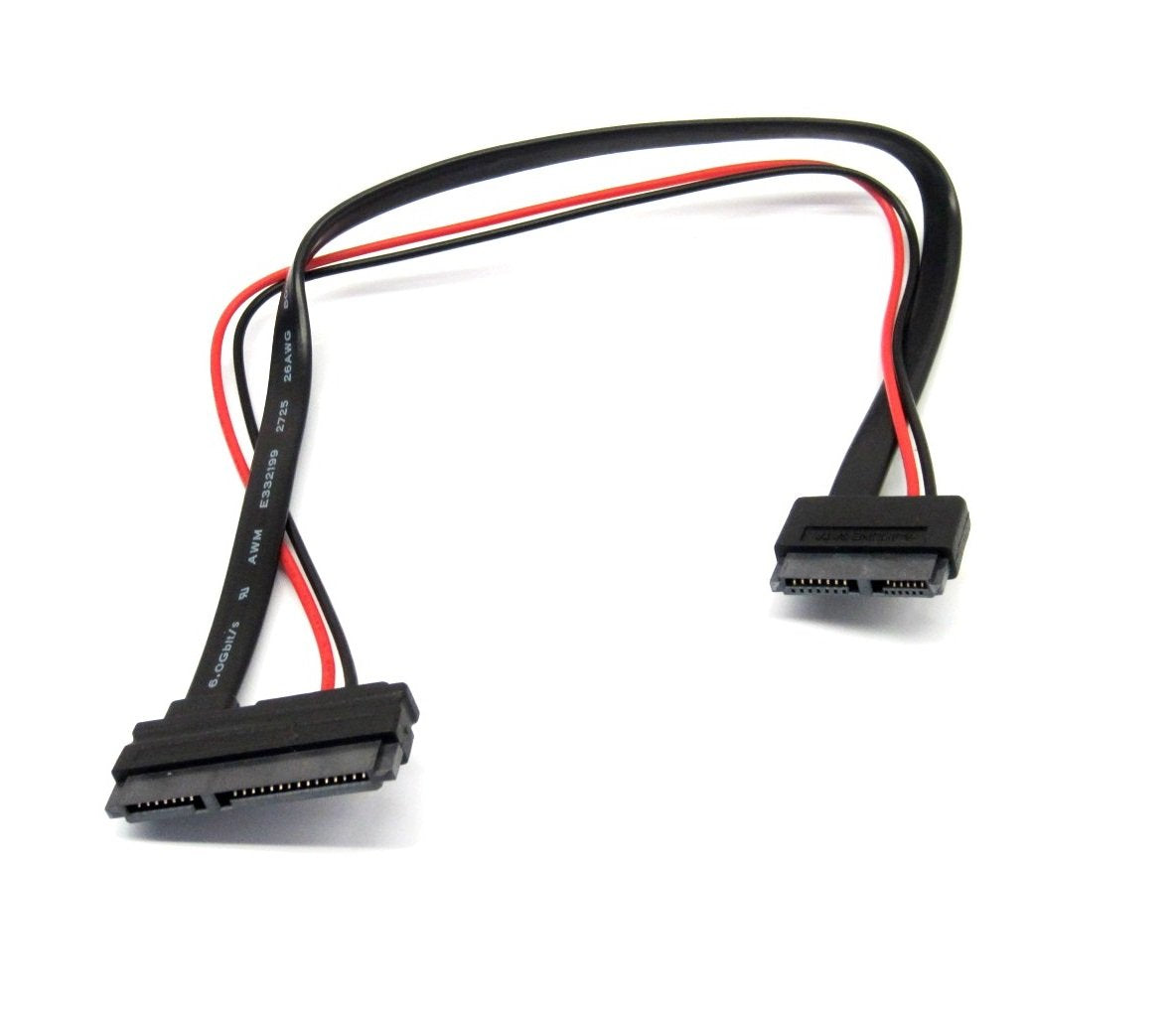 Efficient Connectivity: Slimline Sata Female To 22 Pin Sata Female Cable   Seamless Compatibility For Slimline Optical Drives