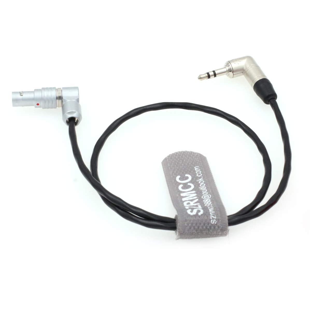 Szrmcc 5 Pin To Right Angle 3.5Mm Timecode Cable For Tentacle Sync Zaxcom To Arri Alexa Mini Camera/Xt Sound Devices (Right Angl