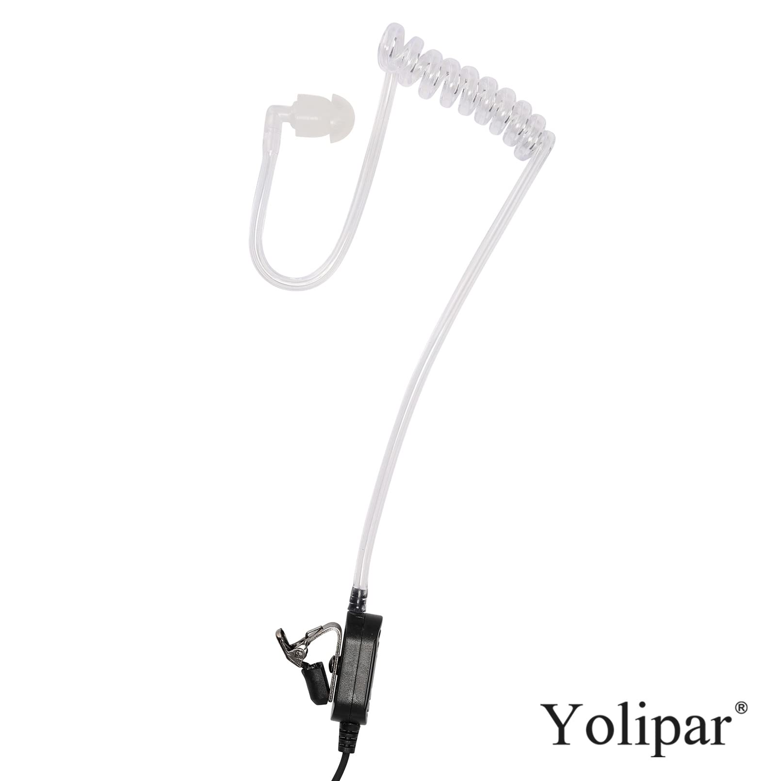 Yolipar New Hd Mic Single Wire Earpiece Surveillance Kit Compatible With Retevis Baofeng, Btech, Kenwood, Arcshell Ar 5 Walkie T