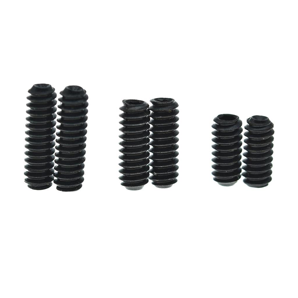 Dopro 100 Pack Metric M3X6Mm Black Guitar Bridge Saddle Height Adjustment Screws Fits Fd Stratocaster/Telecaster