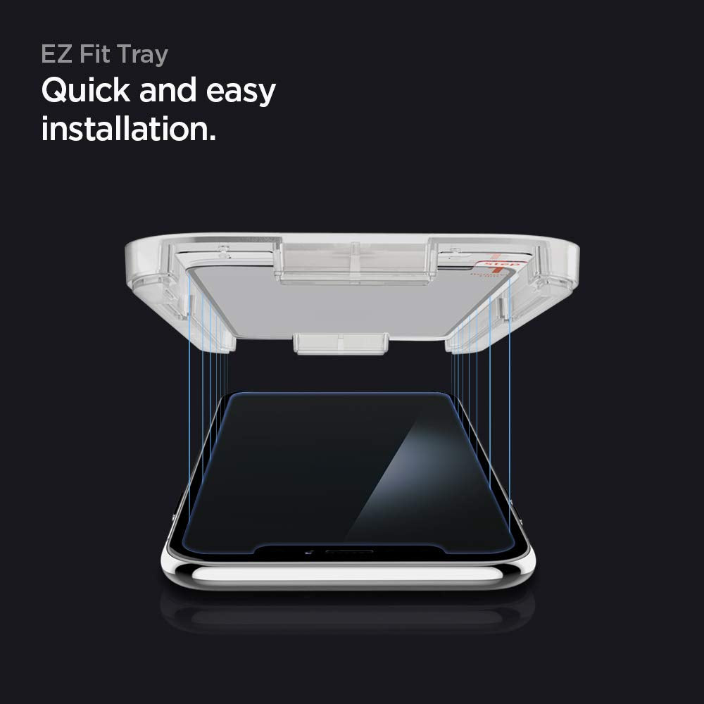 Spigen Tempered Glass Screen Protector Glastr Ez Fit] Designed For Iphone 11  Iphone Xr 61 Inch] Case Friendly]   2 Pack