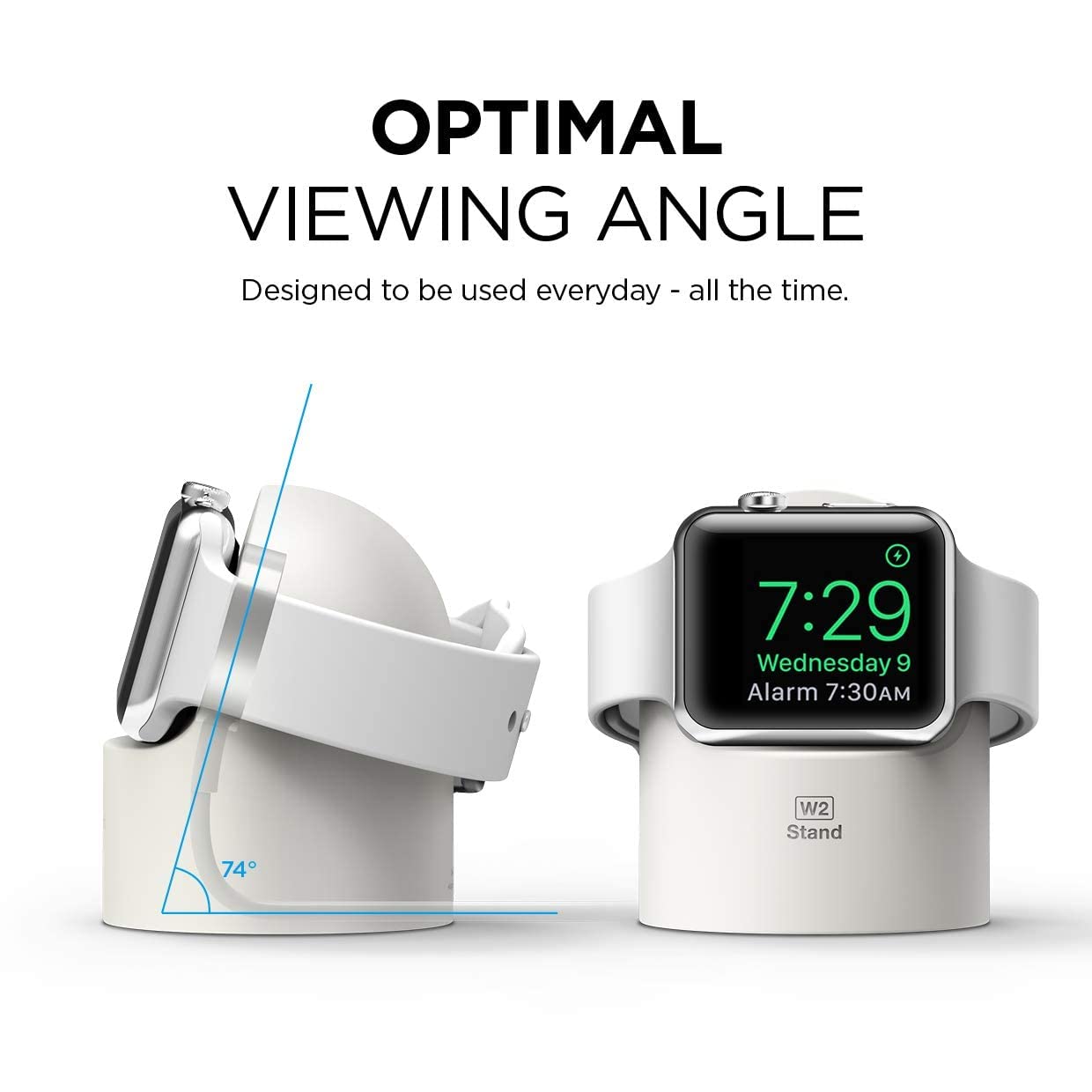 Elago W2 Charger Stand Compatible With Apple Watch Series Ultra2/Ultra/9/8/7/6/Se/5/4/3/2/1/Se (49Mm, 45Mm, 44Mm, 42Mm, 41Mm, 40