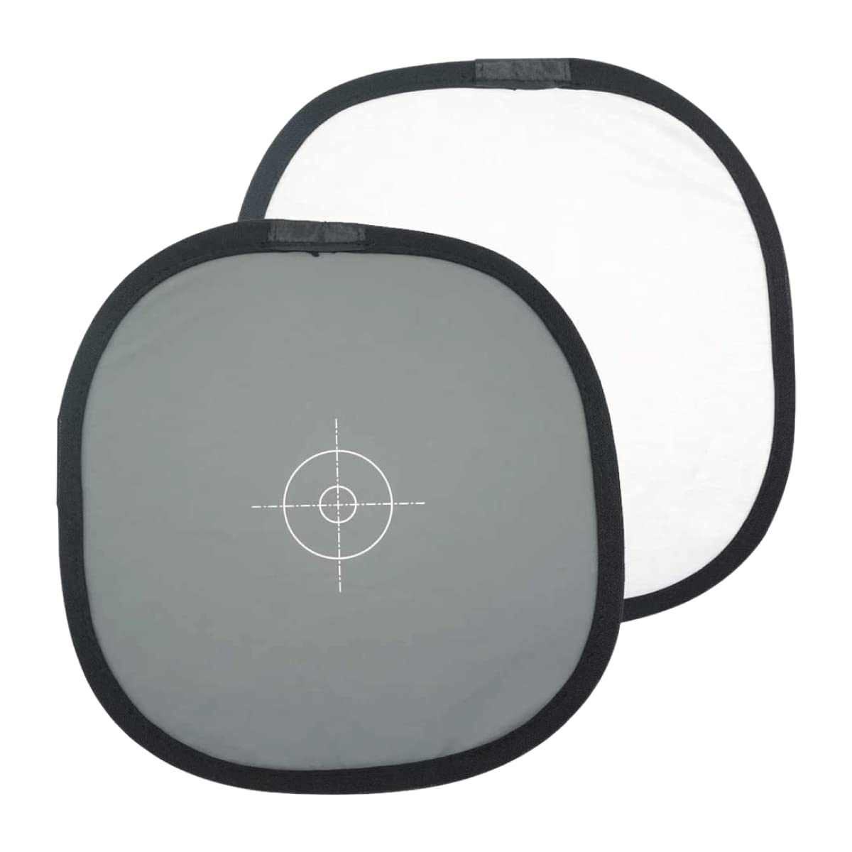 Foto&Tech DoubleSided 18% Gray Card and White Balance Disc, Gray and Neutral White Panel with Nylon Bag and Cable Tie, Collapsi