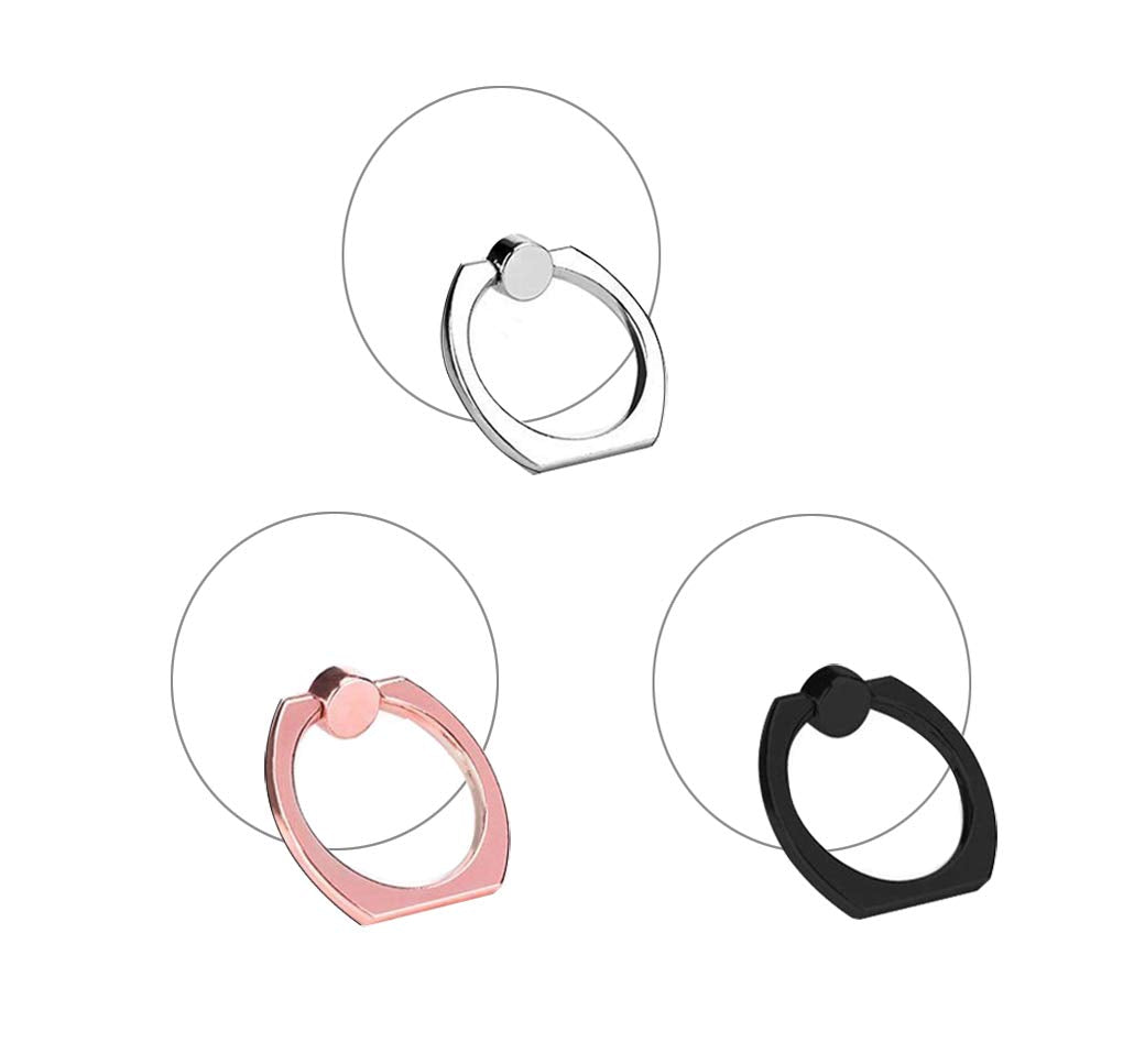 Transparent Circular Cell Phone Ring Holder Kickstand,Clear Phone Finger Ring Grip Stand For Phones,Pad