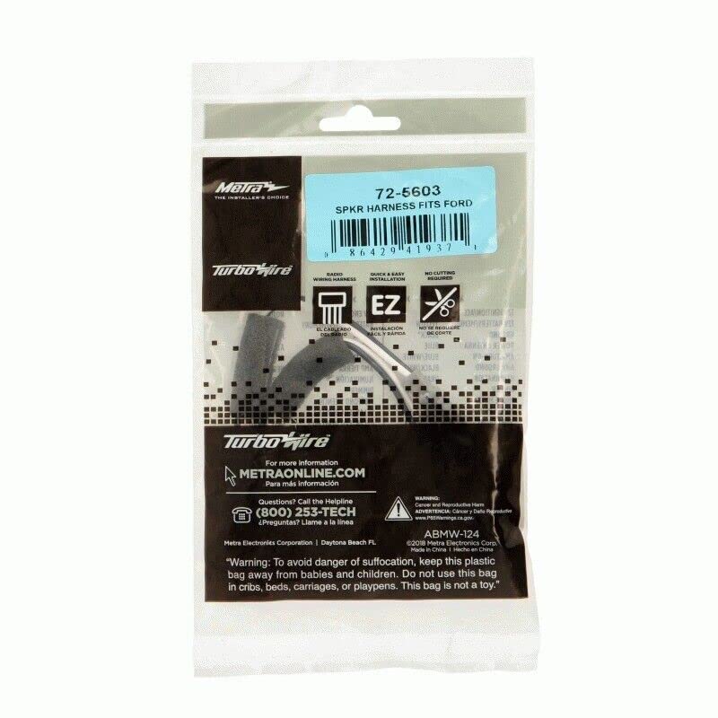 Metra 72-5603 Speaker Harness Fits Ford Bronco 21 Up