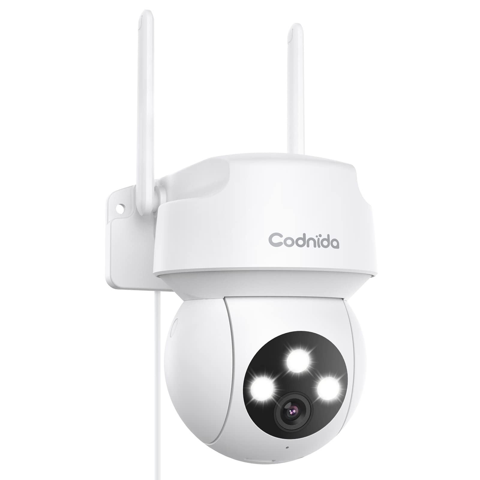 Codnida Security Camera Outdoor, Pan Tilt Security Camera 360View, 2K Ptz Outdoor Dome Surveillance Camera With Motion Detection