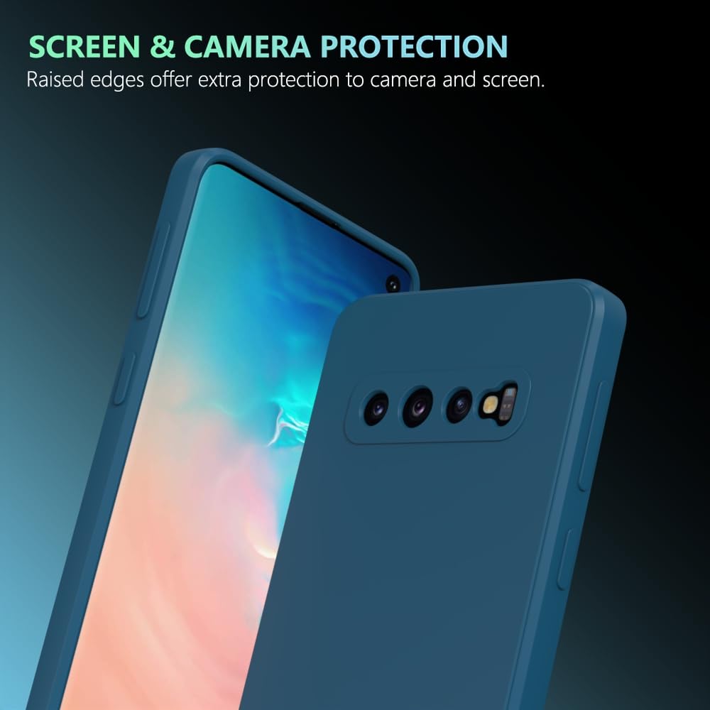 Wogroo For Samsung Galaxy S10 Plus Case Dark Blue, Scratch Resistant With Soft Touch, Slim Thin Phone Cover For Samsung Galaxy S