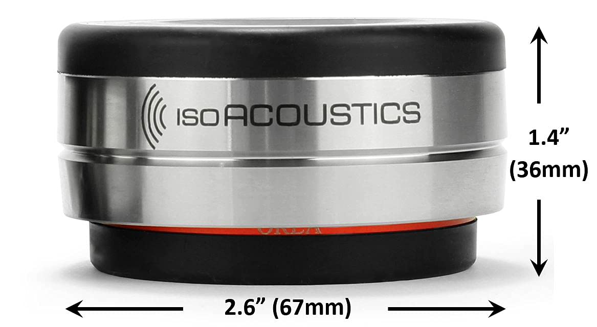 Isoacoustics Orea Series Audio Equipment Isolators (Bordeaux - 32 Lbs Max/Pc)