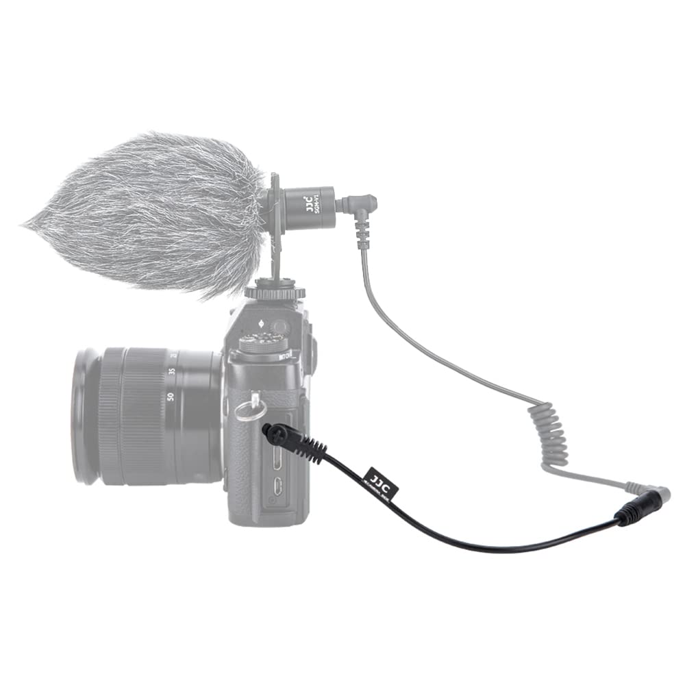 Jjc 3.5Mm Female To 2.5Mm Male Microphone Audio Cable Mic Adapter For Fuji Fujifilm X-T30 Ii X-T30 X-T20 X-T10 X-Pro3 X-T100 X10