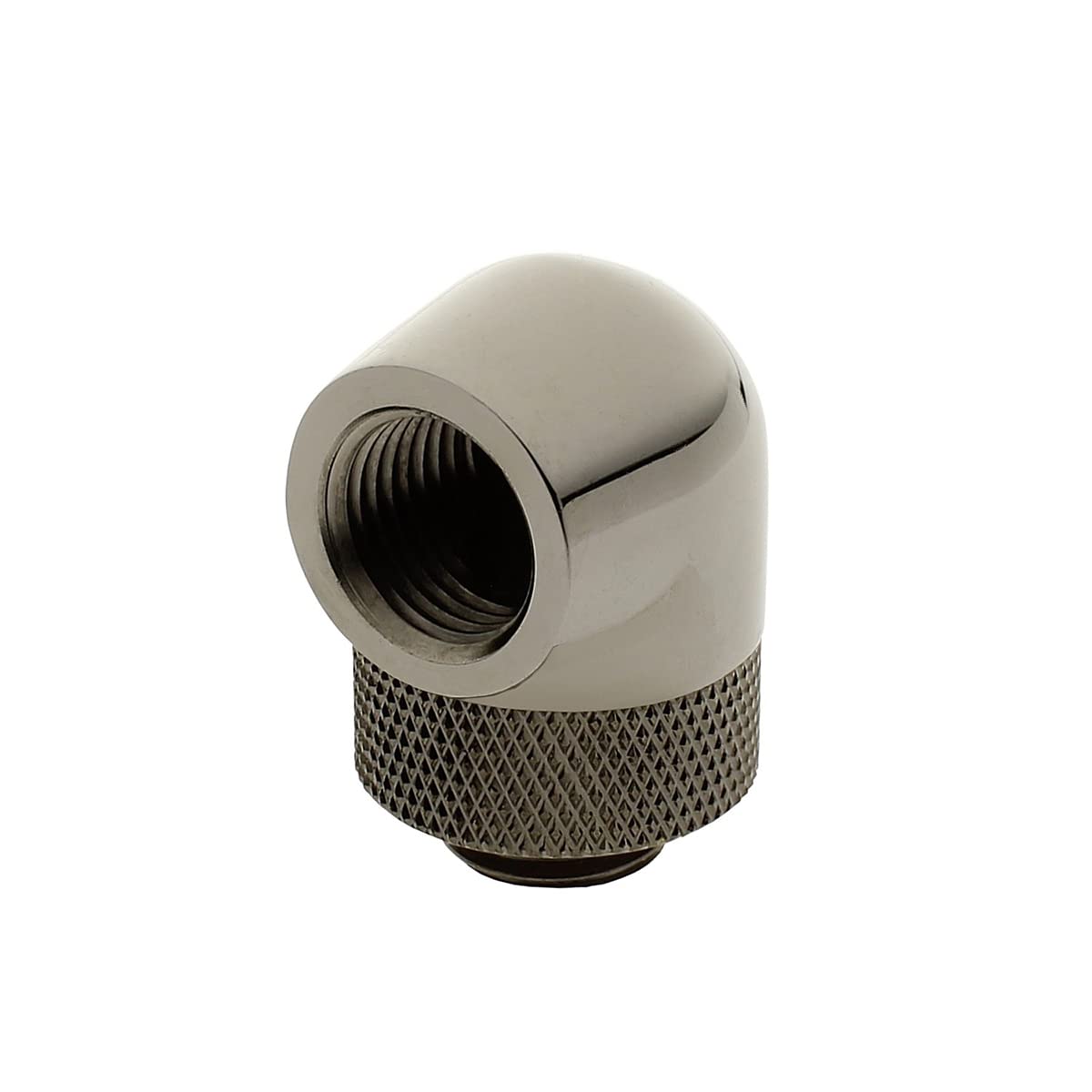 Xspc G1/4 90 Degree Rotary Fitting V2, Black Chrome