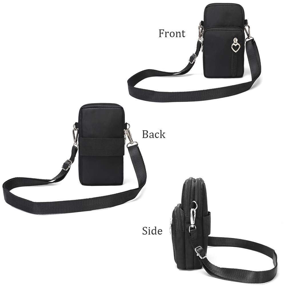 Outdoor Sweat-Proof Running Armbag Cross-Body Shoulder Casual Wallet Purse Crossbody Bag Gym Fitness Cell Phone Key Holder For I