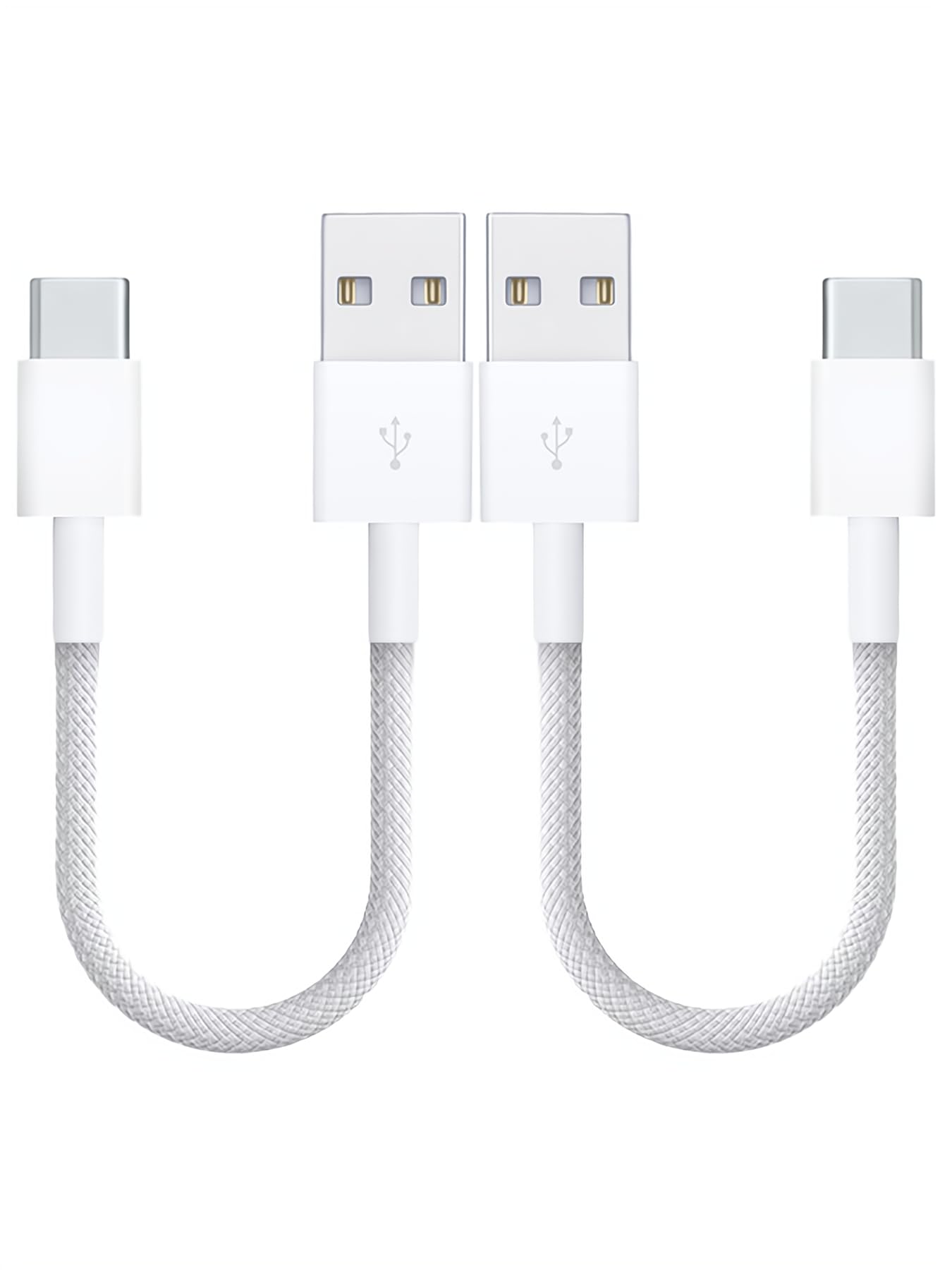 Usb C Cable For Iphone 15 Pro Max/15 Plus Charger [1Ft 2Pack], Woven Usb A To Usb C Fast Charging And Syncing Cable For Apple Ip