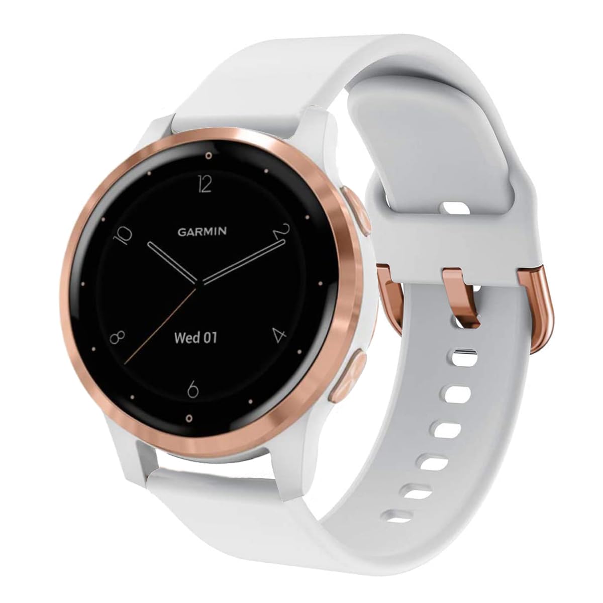 Vicrior Bands Compatible With Garmin Vivoactive 4S/ Venu 2S/ Venu 3S /Vivomove 3S Smart Watch, 18Mm Quick Release Soft Silicone 