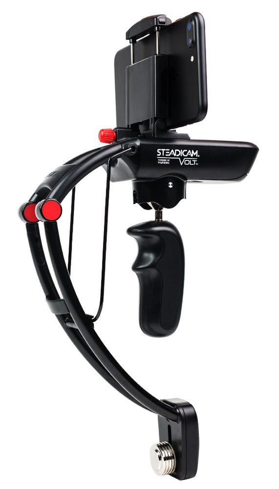 Steadicam Volt Electronic Handheld Gimbal Stabilizer For All Iphone Xs, Xs Max & Xr, All Samsung S9/S9+ & Gopro Hero, Black, Compact