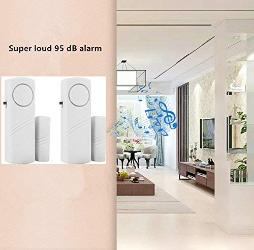 Door Window Alarm, Burglar Alarm, Home Security Magnetic Sensor Anti Theft Alarm (Home Alarm (12 Pcs))