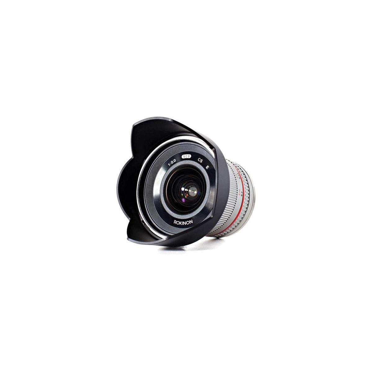 Rokinon 12Mm F2.0 Ultra Wide Angle Lens For Sony E, Silver