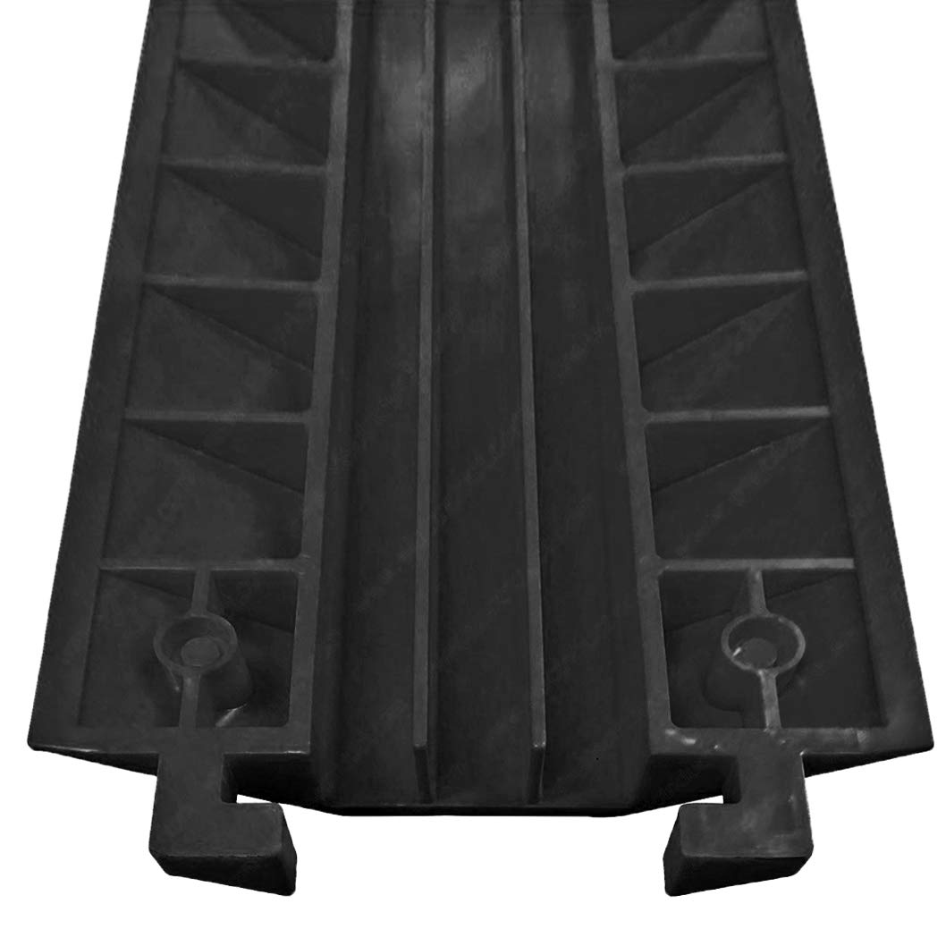 Ez Runner Pvc Drop Over Cable Ramp   3 Channel   Black