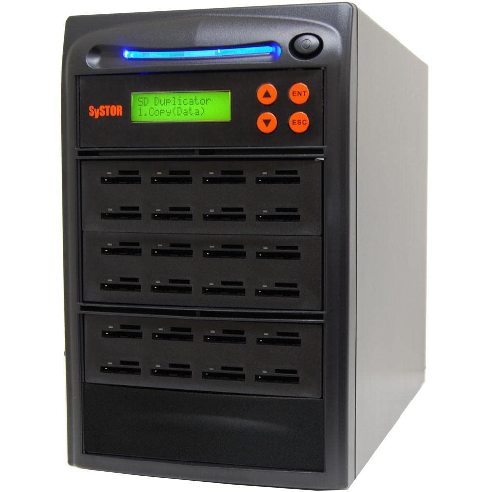 Systor 1:23 Sd/Microsd Card Duplicator   2Gb/Min   Standalone Multiple Flash Memory Copier & Eraser/Sanitizer, Speeds Up To 33Mb