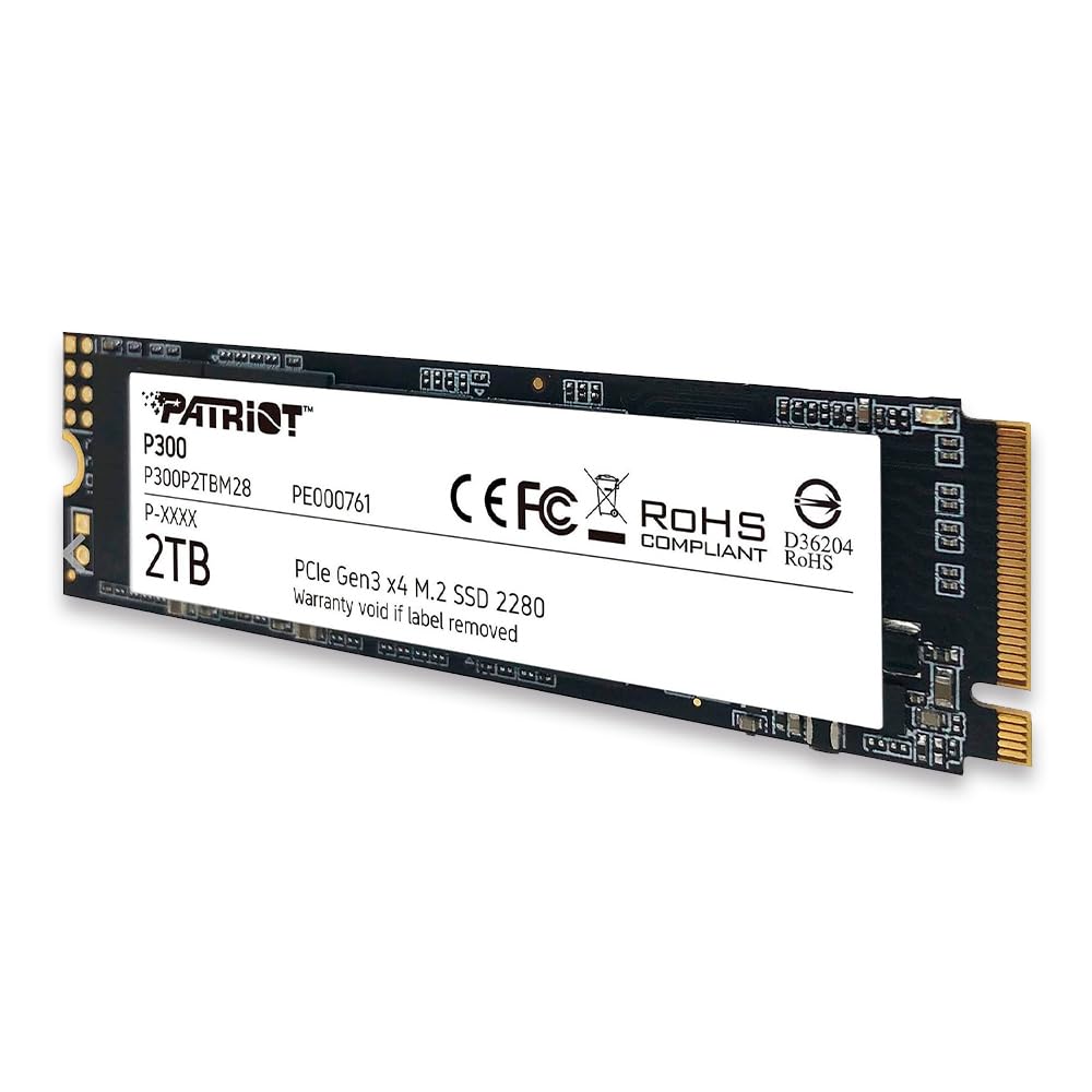 Patriot P300 M.2 Pcie Gen 3 X4 2Tb Low-Power Consumption Ssd