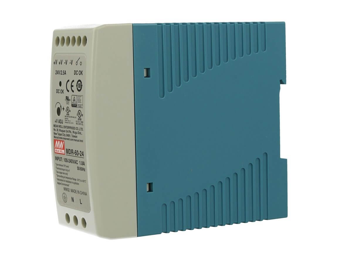 Mean Well Mdr 60 24 Din Rail Power Supply 24V 2.5 Amp 60W