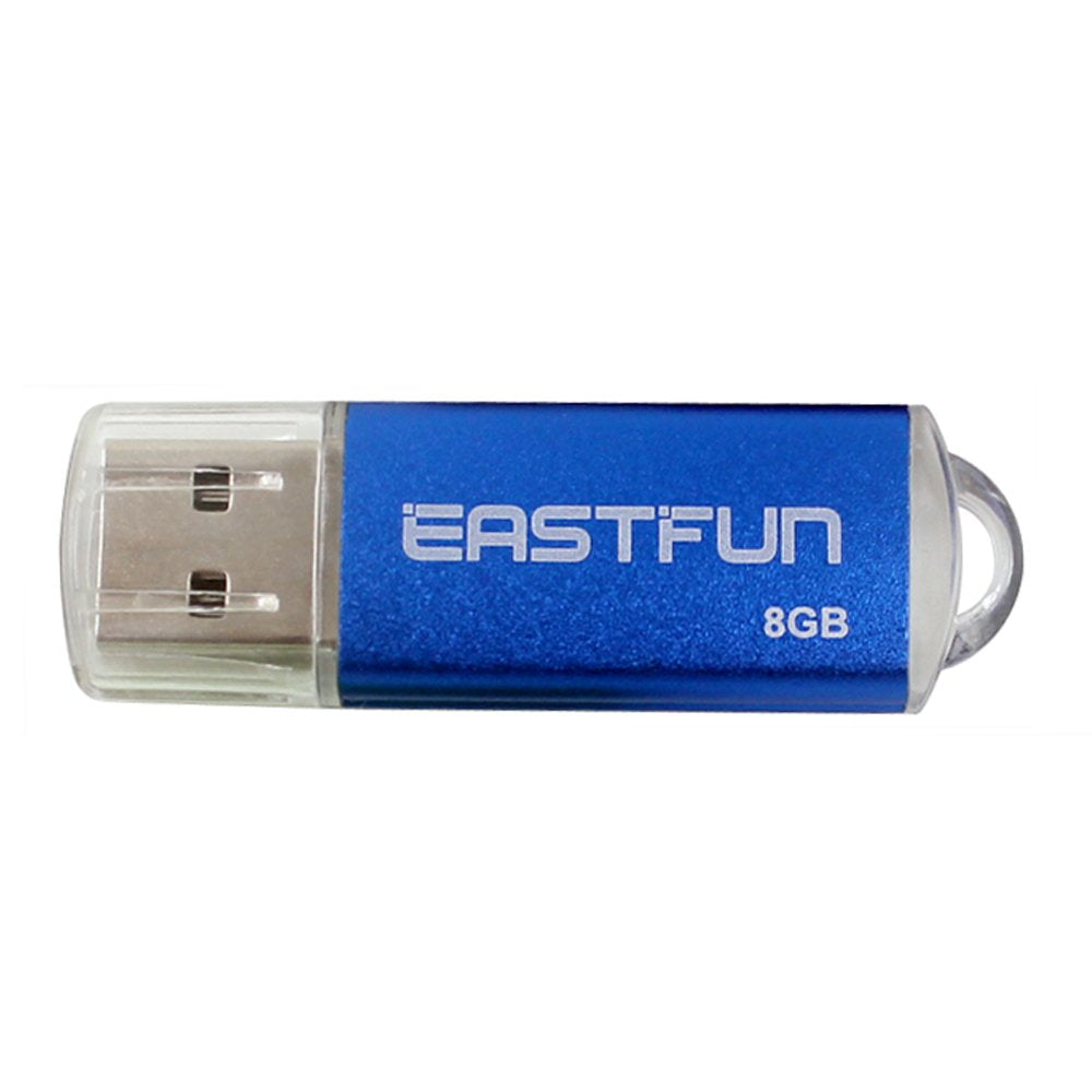 Eastfun 5Pcs 8Gb Usb Flash Drive Usb 2.0 Flash Memory Stick Thumb Stick Pen(Five Mixed Colors: Blue Purple Rose Green Gold)