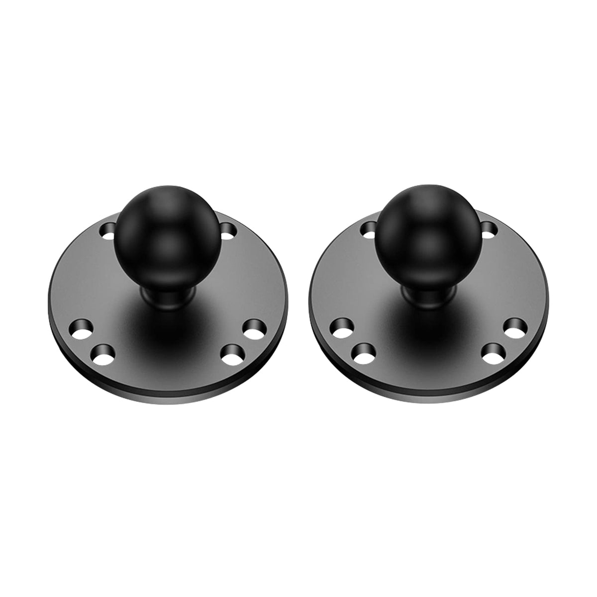 Sptchapn 1 Inch Ball Mount Base Suction Cups Compatible With Ram Mounts Phone Holder For Motorcycle, Double Socket Arm(R5-2Pcs)